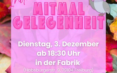 MitMalGelegenheit – indoors | 3.12.2024 | in der Fabrik